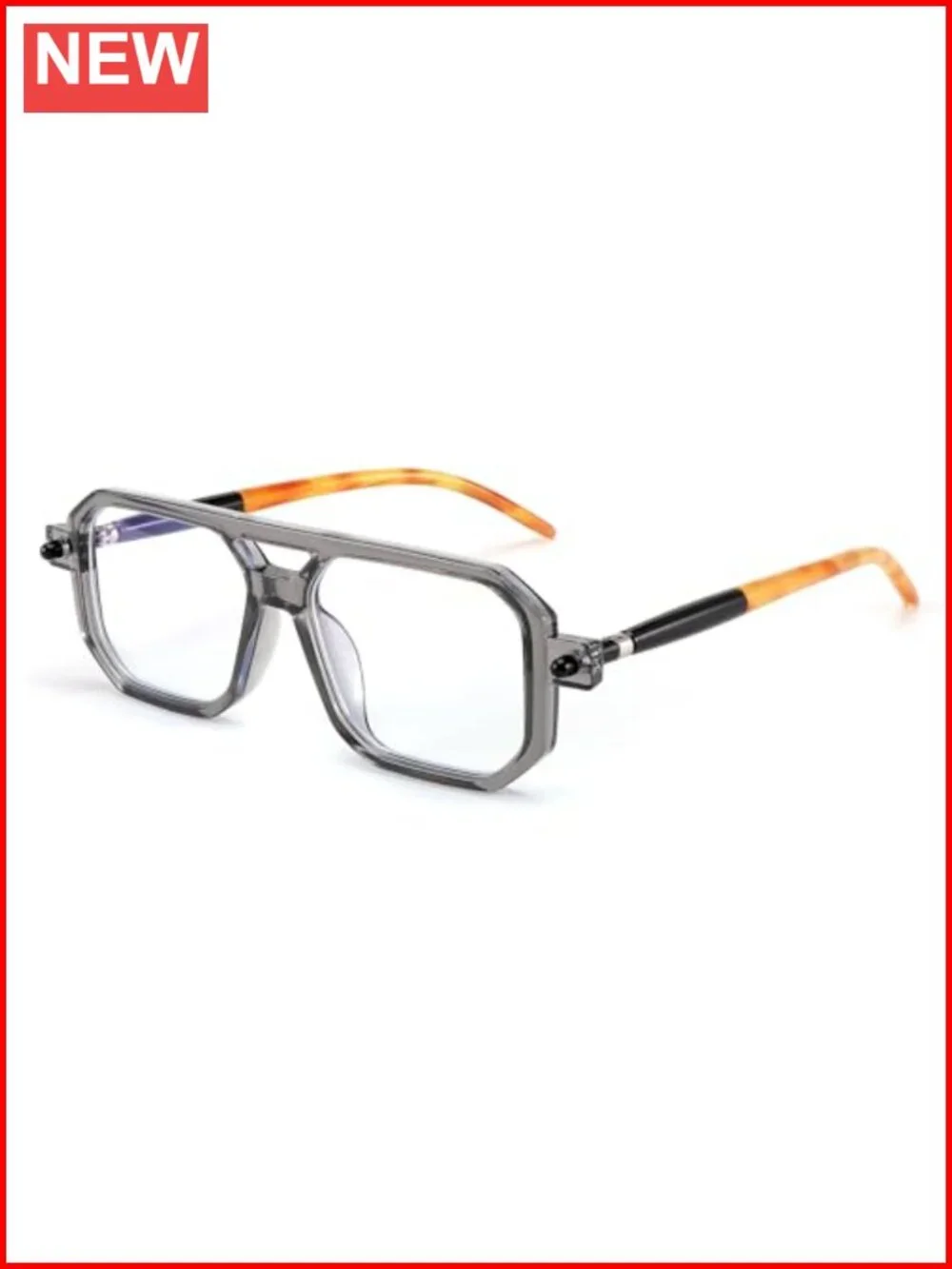 Blue Light Blocking Vintage Square Aviator Reading Glasses